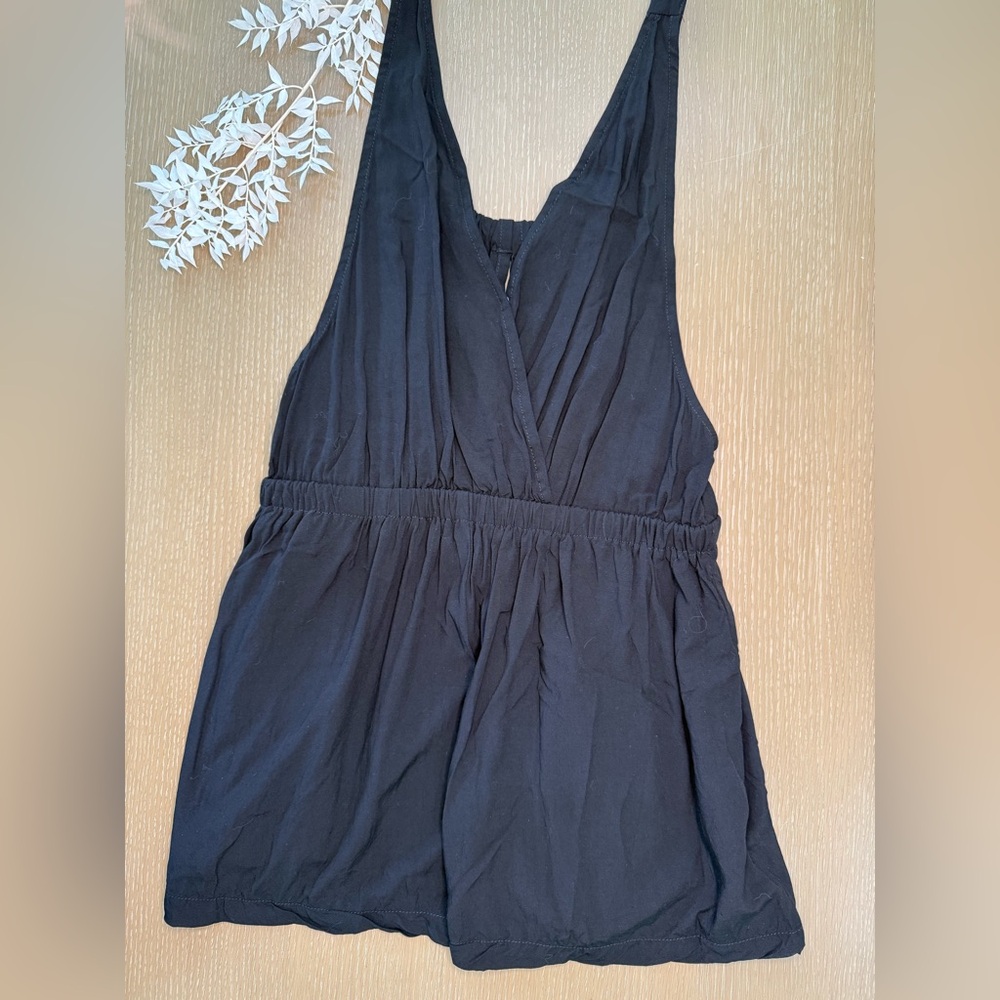 Black Sleeveless Jumpsuit